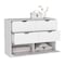 Tuhome Basilea 4 Drawers Dresser, 2 Cabinets, White CLB8972 - alternate 7